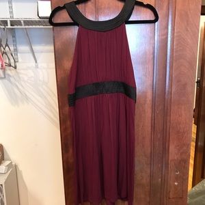 Wine colored dress